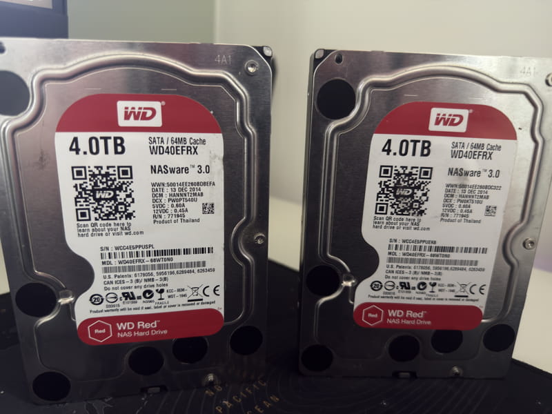 Image of two Western Digital HDD